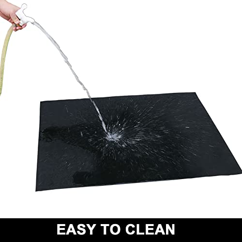 AiBOB Oil Spill Mat, 36 X 48 inches, Garage Floor Mat Under Car, Waterproof Backing Absorbent Pad Protects Floor, Durable, Reusable, Black - size: 36'' X 48''