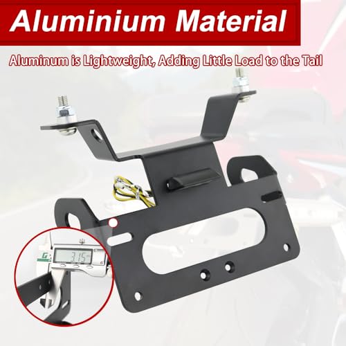 Xitomer Tail Tidy, Fender Eliminator/License Plate Holder Fit for CBR650R / CB650R 2019 2020 / CB650R Neo Sports Café 2019-2020, With LED License Plate Light, Compatible with OEM Turn Signal