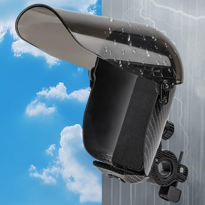 predolo Motorcycle Phone Holder Rainproof Weather-Resistant Phone Direction Guide Holder Shockproof Rain Cover Bike Mount for Navigation, Clear, Carbon Handlebar - color: Clear, style: Carbon Handlebar
