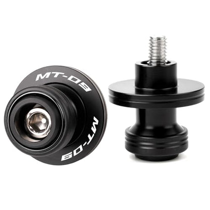 Fit For YAMAHA MT09 Tracer MT-09 SP FZ09 2014-2023 2024 MT09 2025 Motorcycle CNC 6MM Motorcycle Swingarm Spools Sliders Swing Arm Spools Screws (Black) - color: Black