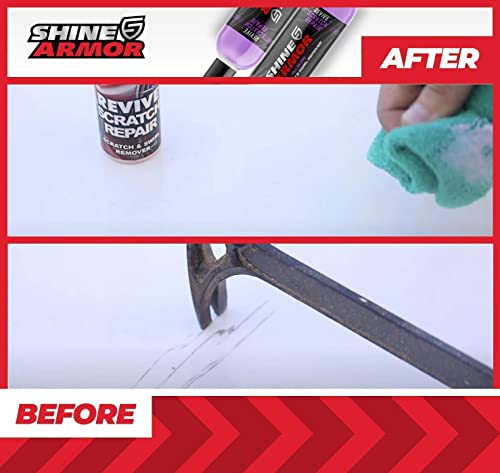 SHINE ARMOR Fortify Quick Coat & Revive Scratch Repair - Ceramic Car Coating and Scratch, Swirl, and Scuff Remover