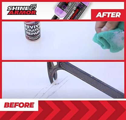 SHINE ARMOR Fortify Quick Coat & Revive Scratch Repair - Ceramic Car Coating and Scratch, Swirl, and Scuff Remover