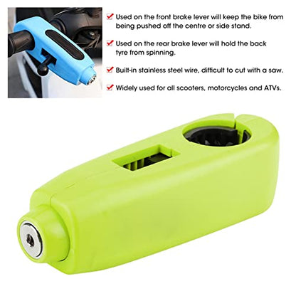 ZJchao Throttle Lock, ATV Locks Theft Handlebar Safety Lock Brake Throttle Grip Theft Brake Universal for Scooter ATV (Green) - color: Green