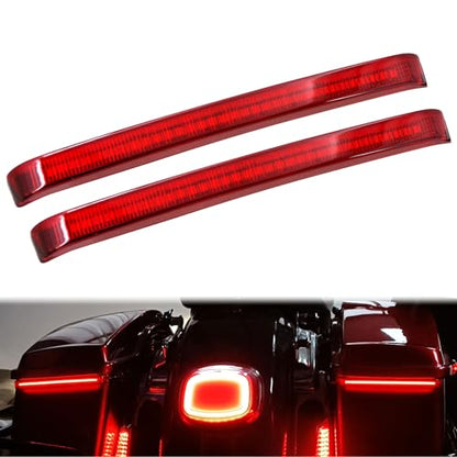 LED Saddlebag Tail Light with Running Brake Light and Sequential Turn Signal Lamp Fit for Harley Touring Street Glide Road King Road Glide Electra Glide Ultra Limited 2014-2023 (Red Lens) - color: 2014-2023 Red