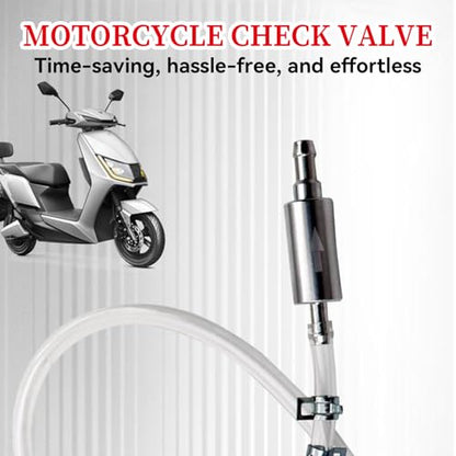 5 Set Brake Bleeder Hose Kit with One Way Check Valve, Universal Brake Bleeding Tool for Motorcycle Car Truck SUV, Includes Rubber Hoses Clamps Dust Caps for Brake Fluid Bleeder System - size: 5 Sets