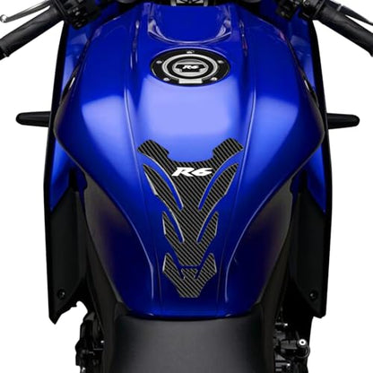 3D Motorcycle Tank Pad Gas Tank Protector Compatible with Yamaha YZF-R6 R6 Anti Slip Tank Pad Stickers Gas Oil Fuel Tank Pad Protectors - size: R6-1