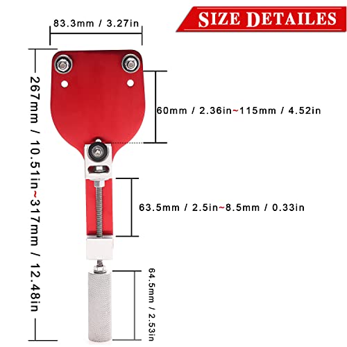 77750 Oil Filter Cutter Tool for Filter Cutting Range 2-3/8" - 5" Red