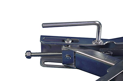 MaxxHaul 70074 Tandem Wheel Chock Lock – Universal Fit, Scissor-Action Design, Extends 1.5"–6", Anti-Theft Padlock Compatible, Zinc Coated Steel for Trailers, RVs, & Campers