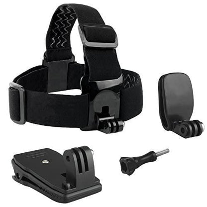 CamKix Head & Backpack Mount Bundle Compatible with GoPro Hero 13, 12,11, 10, 9, 8,7, 6, 5, Black, Session, Hero 4, Black, Silver, Hero+ LCD, 3+, 3, DJI Osmo Action - color: Head and Backpack Mount Bundle
