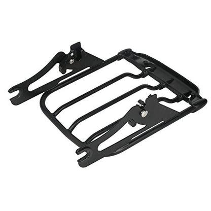 TCT-MOTORPARTS Black Detachable Upright Sissy Bar Passenger Backrest W/Pad Luggage Rack Docking Kits Fit for Harley Street Glide Road King 2009-2013 - color: Black #4(2009-2013)