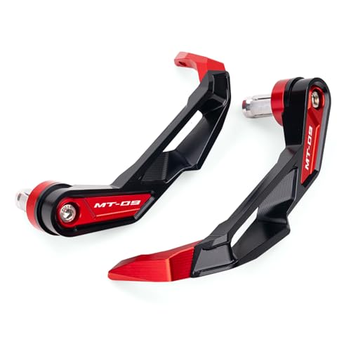 Compatible with MT07 MT09 SP MT03 MT 07 09 03 MT-07 MT-09 MT-03 Motorcycle CNC Handlebar Brake Clutch Levers Hand Guard Protector Accessories (Red, MT09(2021-2025)) - color: Red, size: MT09(2021-2025)