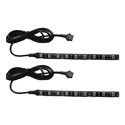 2PCS 6inch 9 LED Multi-Color Flexible Strip Accent Lights 5050 SMD Flex RGB for Motorcycle, ATV, Car
