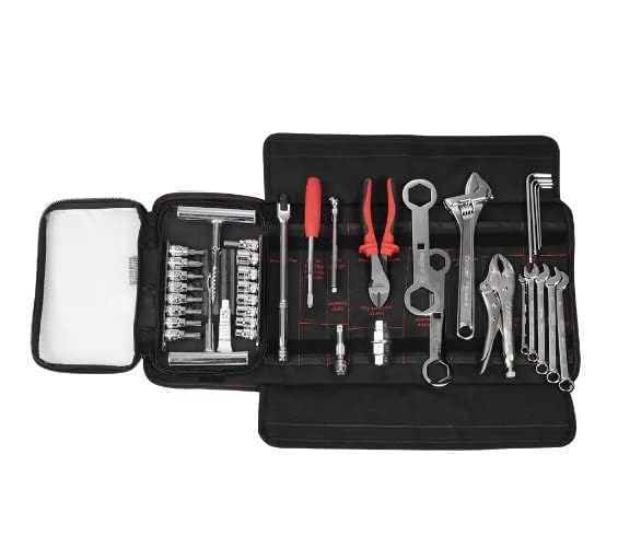 Boxo USA Adventure Motorcycle Tool Kit - 40-Piece Compact Tool Roll for Dual Sport & Adventure Bike - size: 40-Piece Adventure Motorcycle