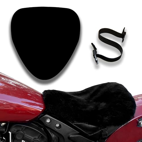 Medium Sheepskin Buttpad® - Motorcycle Seat Pad (Black Sheared)