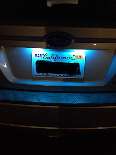 300LM Extremely Bright Canbus Error Free 194 168 2825 W5W T10 LED Bulbs Ice Blue 9-SMD 2835 Chipsets for Dome Map Door Courtesy License Plate Lights(Pack of 4) - color: Ice Blue