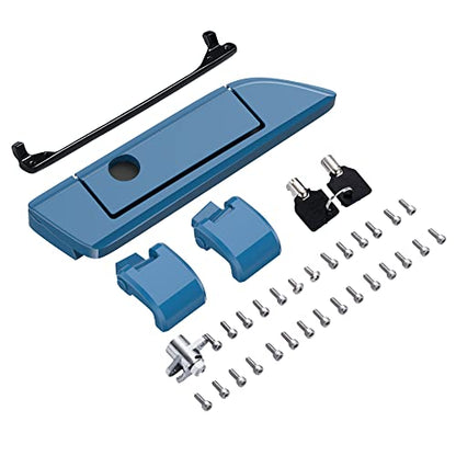 Moto Onfire Billiard Teal Tour Trunk Luggage Latches Hinges Fit for AB Harley Touring Razor Chopped King Tour Trunk Luggage - color: Billiard Teal