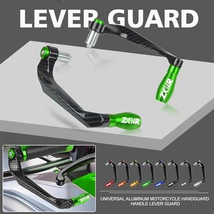 Motorcycle Handlebar Protector,Bar Ends Handguards,Clutch Brake Levers Guard,Replacement Accessories, for Kawasaki ZX14 ZX14R ZX 14R ZX-14R(Green)