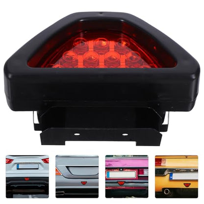 LED Triangle Tail Brake Light for Car Rear Bumper, Vehicle Emergency Flashing Warning Lamp, Red Set for Universal Auto Safety and Anti-collision