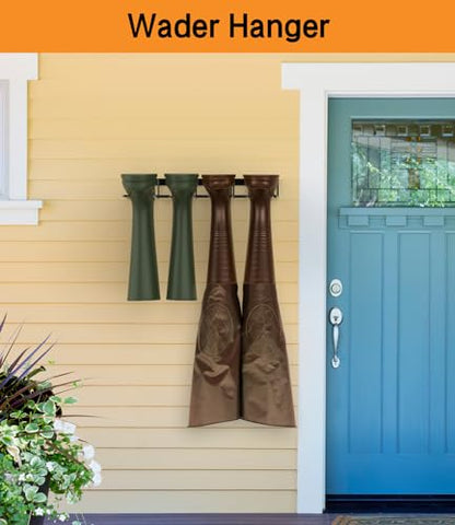 4-Pair Boot Rack Garage Boot Storage, Black Carbon Steel, Modern, Industrial, Fits Various Boots Waders, 16.4 x 9.6 x 9.6 inches, 20 lbs Load Capacity