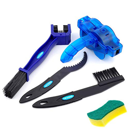 Bike Cleaner Tools, Chain and Gear Cleaning Brush Maintenance Kit for Bike & Motorcycle