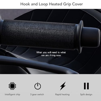 Motorcycle Heated Grip Cover, Water 3 Temperature Setting Motorcycle Handlebar Heated Pad Heater Sleeve