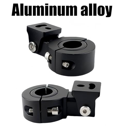 Motorcycle Spotlight Bracket, Light Bar Mounts for Driving Fog Lights, 360 Degree Adjustment Tube Clamp Mounting Bracket Fit 0.7"-1.25" ATV UTV Roll Bar (2 Pcs)
