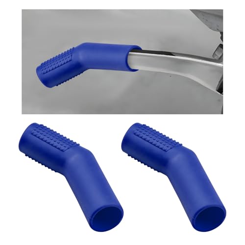 DXNQ 2PCS Motorcycle Rubber Gear Shift Lever Shoe Protector, Universal Anti Slip Motorcycle Gear Shift Lever Cover, Heat-Resistant Bicycle shifters Cover Protector Pedal for Street Dirt ATVs (Blue) - color: Blue