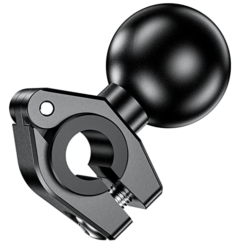 BRCOVAN Aluminum Alloy Mini Mount Base with 1'' TPU Ball | for Round Rails Diameter 0.39''/10mm, 0.47''/12mm, 0.55''/14mm, 0.63''/16mm, for RAM Mounts B Size Ball Double Socket Arm - style: R19-Set of 1