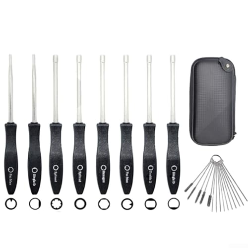 8-Piece Carburetor Adjustment Tool Kit with Cleaning Brush, High-Grade Alloy Steel Screwdriver Set Lawn Mower, Motorcycle and Chain Saw Repair, Lasting