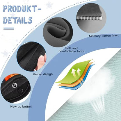 Shoulder Protective Padding - Soft Breathable Hypoallergenic Cushion Cover, Black