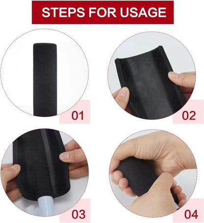 2Pcs Buffer Tube Cover, Foam Handle Grips,Motorcycle Grip Covers NBR Rubber Foam Grip Wrap Comfortable Foams Tubing Handle Grips Foam Grip Tubing Suitable for Fitness Household Lawn Bike