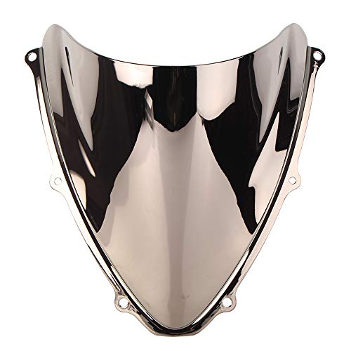 Motorcycle Windshield Fits uzuki GSXR 600/750 2006-2007 K6, Silver - color: Silver