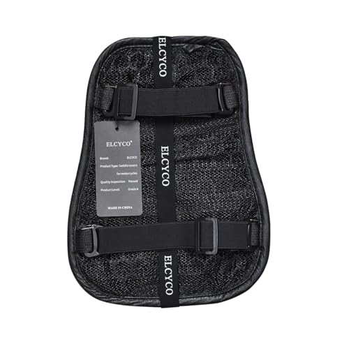 Foldable Motorcycle Seat Cushion,High Elasticity Gel 3D Honeycomb Comfortable Breathable Shock Absorption for Long Ride Seat Cover