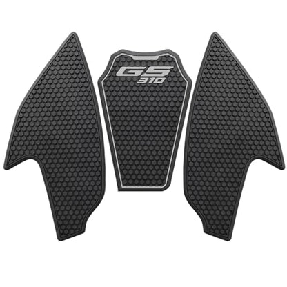 Fuel Gas Tank Pad Protector Stickers Decal Set Compatible with G310GS G310R 2017 2018 2019 2020 2021 2022 2023- Anti-Slip Protective Kit, Black | 3-Piece