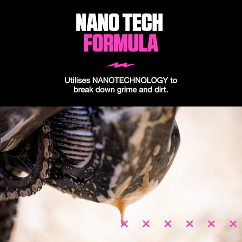 Muc-Off Bike Cleaner Concentrate | Powerful Nano Tech Bike Cleaner | Safe on Carbon Fibre, Biodegradable Formula for Bicycle and Motorcycle Cleaning - size: 33.8 Fl Oz (Pack of 1)