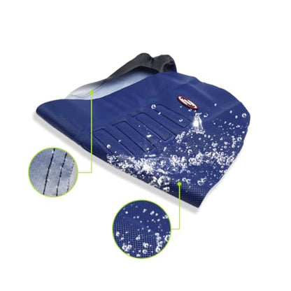 Motorcycle Seat Cover Universial Dirt Bike Gripper Soft Seat Cover Cushion with Particle Surface for CRF YZF RM KXF KLX TTR SX EXC (Black) - color: Black