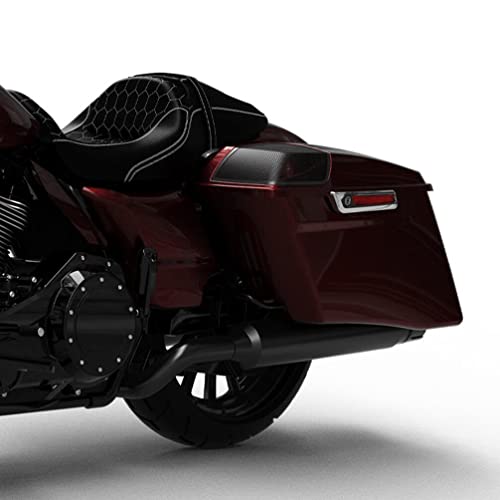 HR3 Twisted Cherry 4" Stretched Hard Saddlebags w/Speaker Lids Compatible with 2018-2019 Road Glide FLTRX 2018 Street Glide Special FLHXS Ultra Limited FLHTK & FLHTKL Low - color: Twisted Cherry