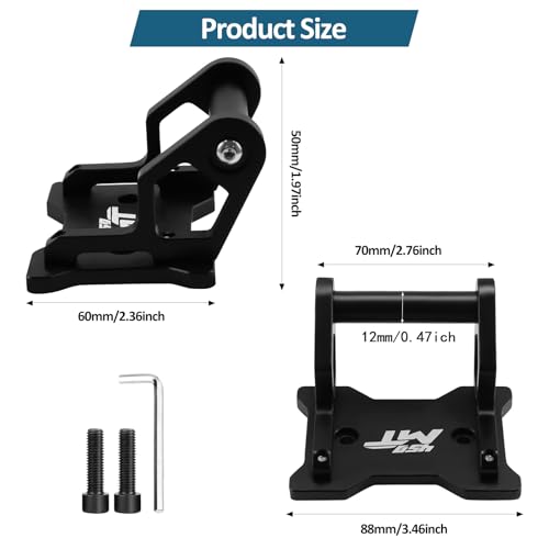 for CFMOTO 450MT MT450 Ibex 450 2024-2025 Motorcycle GPS Phone Holder Auxiliary Device Mount Navigation Extension Brackets(12mm) - size: 12mm