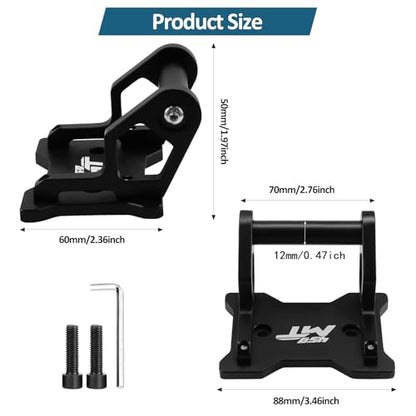 for CFMOTO 450MT MT450 Ibex 450 2024-2025 Motorcycle GPS Phone Holder Auxiliary Device Mount Navigation Extension Brackets(12mm) - size: 12mm