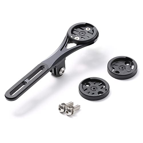 Cestbon Compatible with Garmin Edge Wahoo Elemnt Bryton Rider Stages Dash Out Front Bike Mount for Aero Integrated Handlebar, Gopro Combo Mount with Camera and Headlight - color: Integrated mount