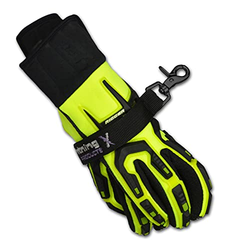 Lightning X Fireman's Deluxe Firefighter Turnout Gear Glove Strap for First Responder - color: Black