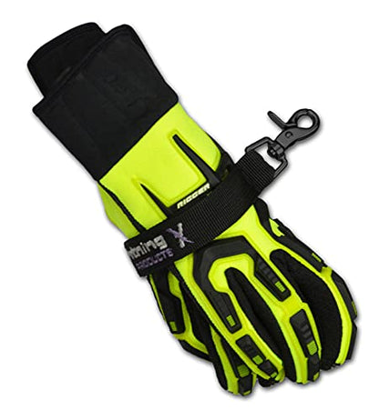 Lightning X Fireman's Deluxe Firefighter Turnout Gear Glove Strap for First Responder - color: Black
