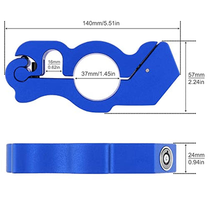 Windance Motorcycle Anti Theft Lock,Heavy Duty Front Brake Lock,Throttle Grip Clutch Brake Lever Handlebar Protection (Blue, L) - color: Blue