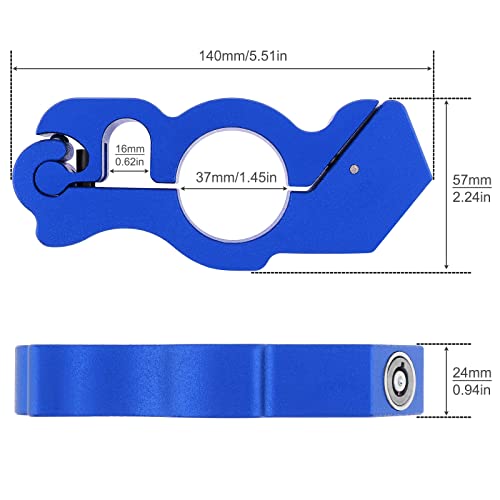 Windance Motorcycle Anti Theft Lock,Heavy Duty Front Brake Lock,Throttle Grip Clutch Brake Lever Handlebar Protection (Blue, L) - color: Blue