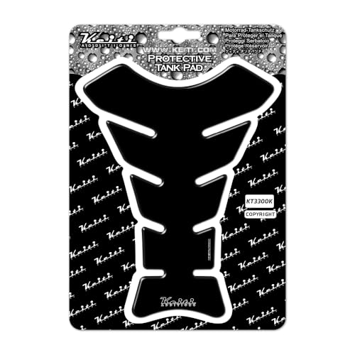 Keiti Motorcycle Universal Tank Pad Original (Black) - color: Black