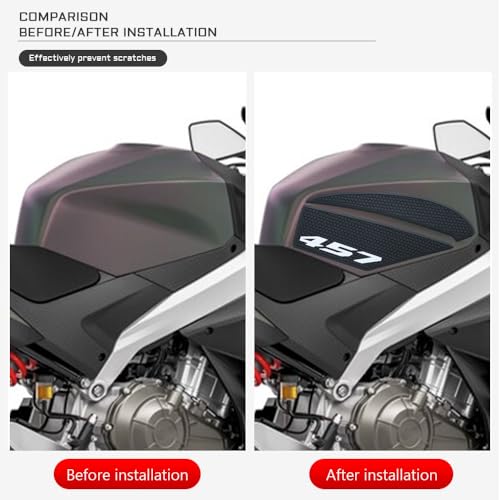 RS457 2025 New For Aprilia RS 457 RS4572024-2026 Motorcycle Tank Traction Pad Anti Slip Sticker Gas Knee Grip Protector Sticker