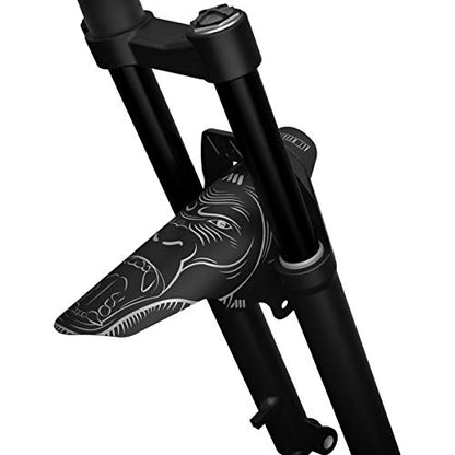 MTB Front Wheel Mud Guard - Lightweight & Durable Protection - Universal Fit - Protect Against Mud, Water Spray and More - color: Grey/Ape
