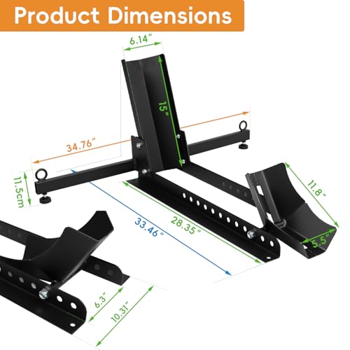 Motorcycle Front Tire Chock, Adjustable Motorcycle Wheel Chock, 1500 lbs Heavy Duty Wheel Stand for 15"-30" Wheels, Motorbike Front Chock High-Grade Steel Trailer Stand(Black) - size: 1500lbs for 15"-30" Wheels