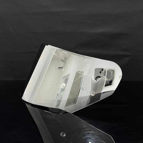 Assault Helmet Visor,Motorcycle Helmet Shield Replacement UV Protection Windshield Compatible With Assault,Stream,Rapid,Storm,FF320,FF328,FF353,FF800(Revo Clear Silver) - color: Revo Clear Silver