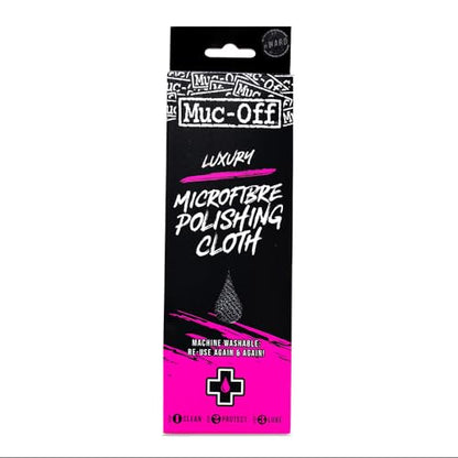 Muc Off Premium Microfibre Cleaning & Polishing Cloth, Grey